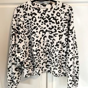 Brunette the label snow leopard sweatshirt